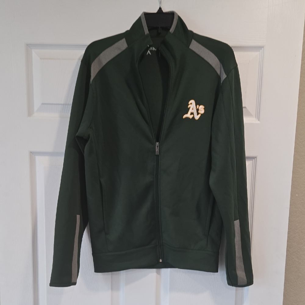 Antigua Oakland Athletics Track Jacket Green Mens Size S